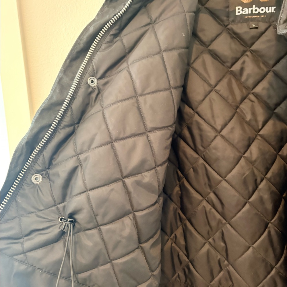 Barbour Men's Black Sapper Quilted Field Jacket - Picture 3 of 4